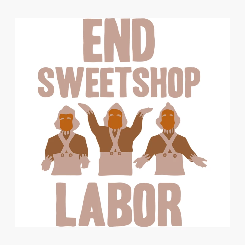 End Sweatshop Labor: Graphic Protest for Workers' Rights Throw Pillow