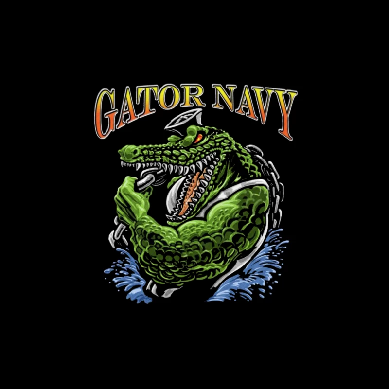Gators Navy Throw Pillow