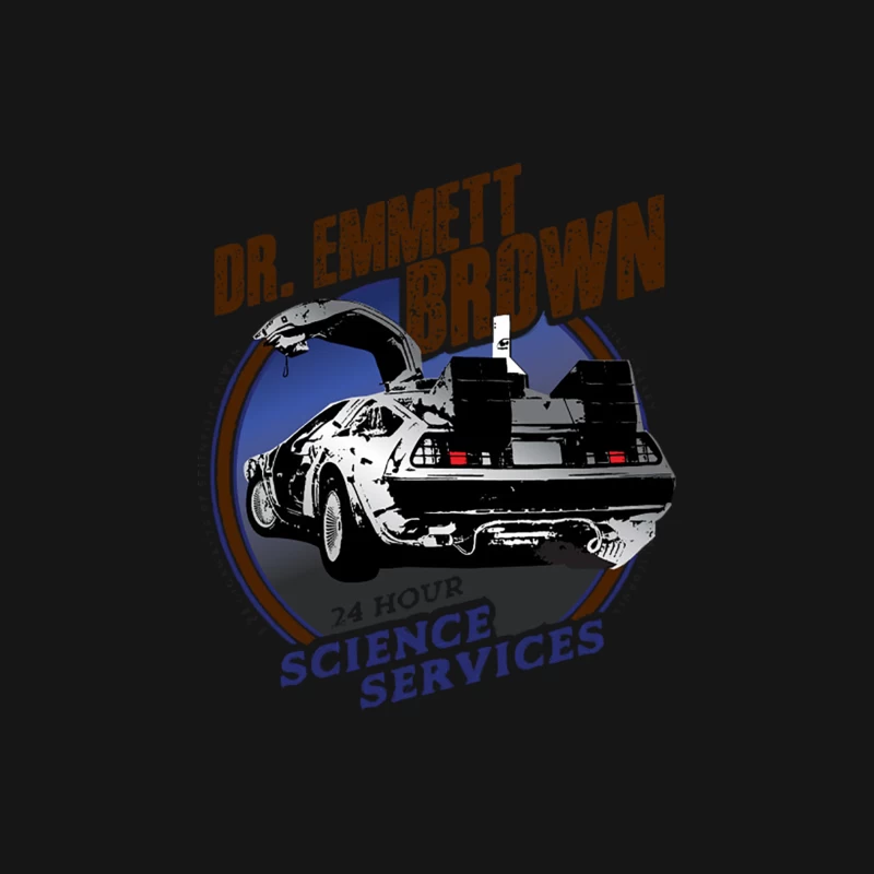 Dr. Emmett Brown Science Services Male Long Sleeve T-Shirt