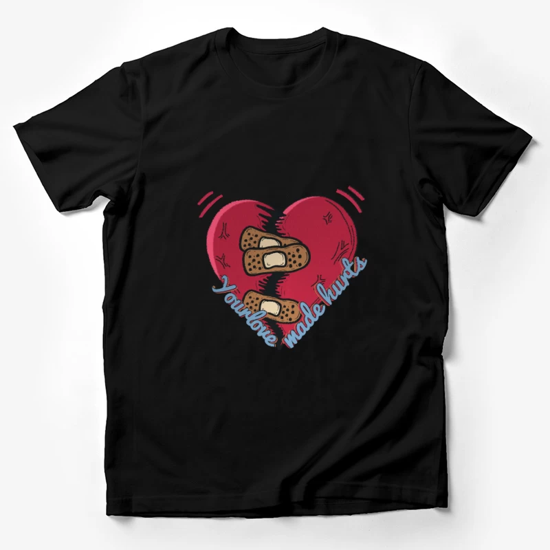 Verletztes Herz und Liebe Herren T-Shirt
