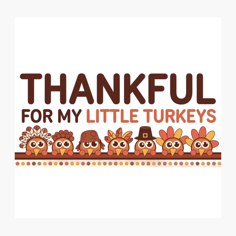 Cute Cartoon Turkeys Expressing Thanksgiving Gratitude Throw Pillow