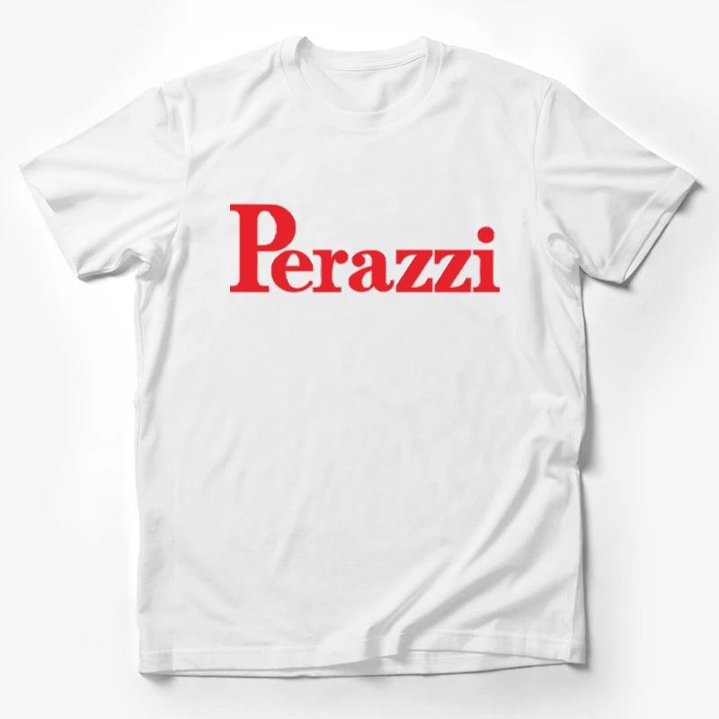 Perazzi Red Logo Typography Male T-Shirt