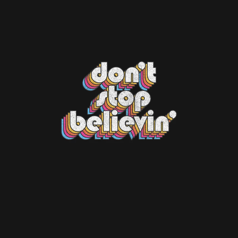 Don_t Stop Believin_  Lyrics Typography Design Desk Mat