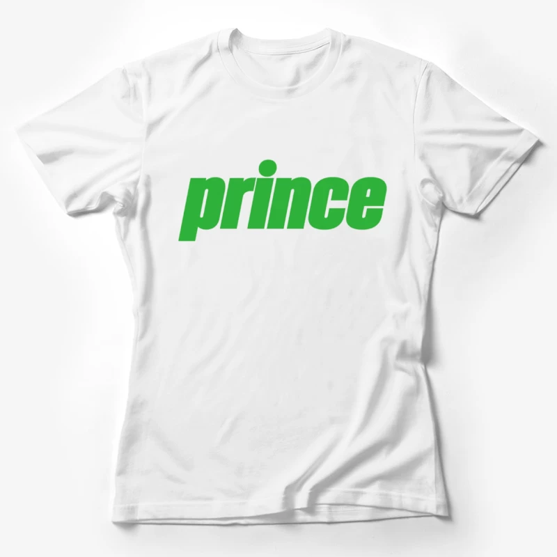 Prince Sports Brand Green Logo Female T-Shirt