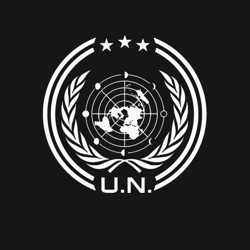 UN Logo Retro Male T-Shirt