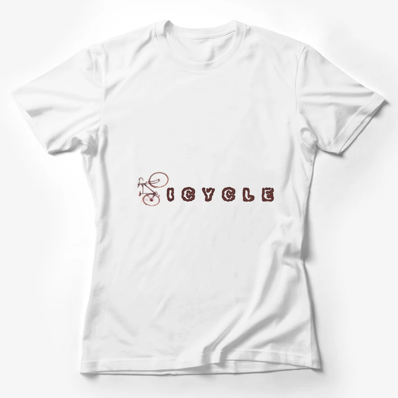 Rusty Vintage Bicycle Female T-Shirt