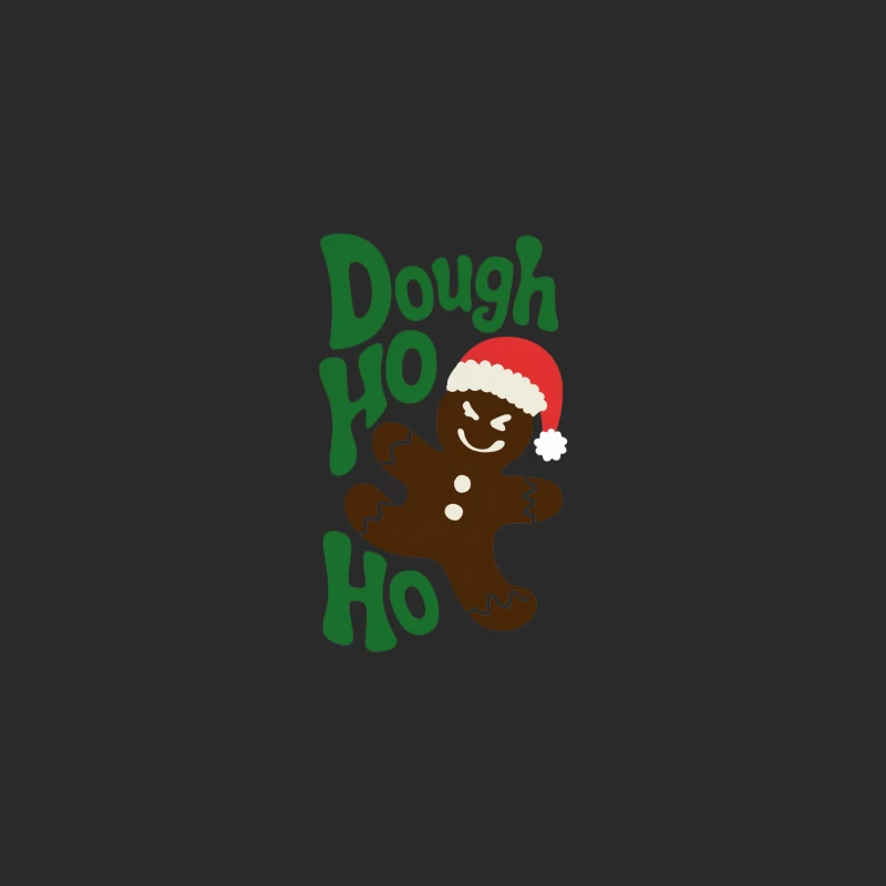 Festive Gingerbread Cookie with Santa Hat Christmas Design Baseball Cap