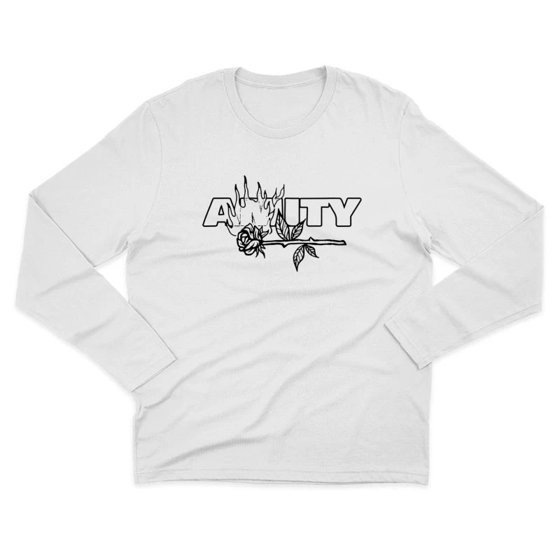 The Amity Affliction Fire Rose Male Long Sleeve T-Shirt