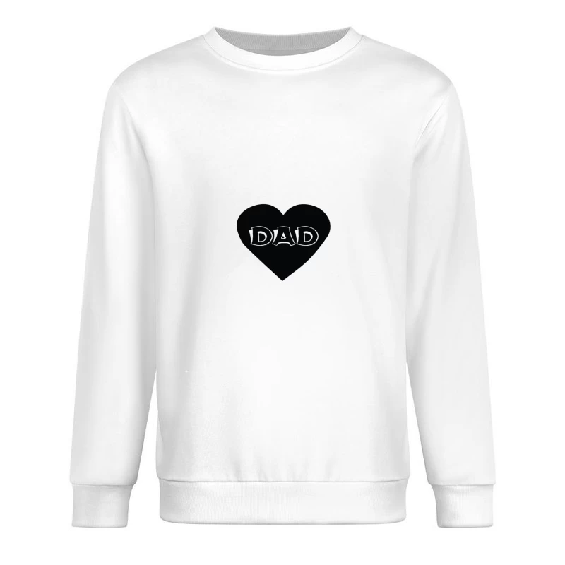 Cœur avec le mot 'PAPA' Homme Sweat-shirt à enfiler