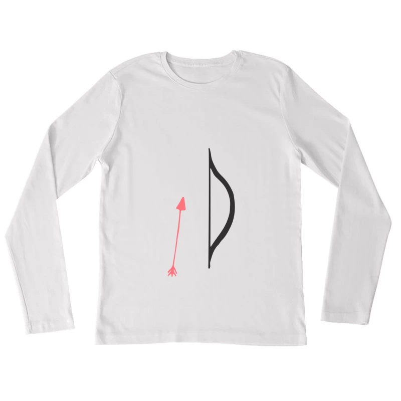 Arc et flèche design minimaliste Femme Manches Longues T-Shirt