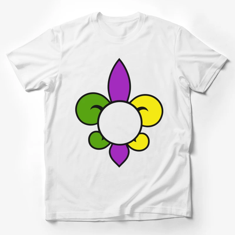 Fleur de lis multicolore Homme T-Shirt