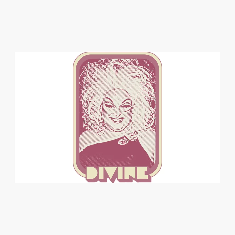 Divine   Retro 80s Style Fan Art Travel Mug