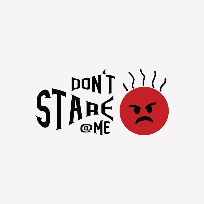 Émoji furieux avec texte 'Ne me regarde pas' Femme T-Shirt