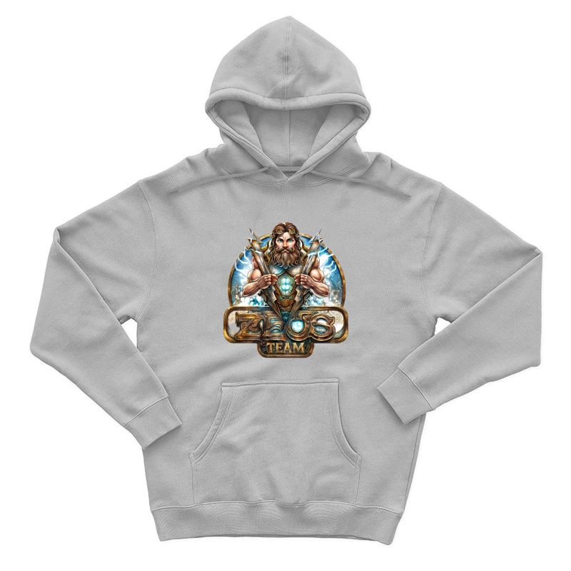 Zeus Team Logo Design Male Pullover Hoodie