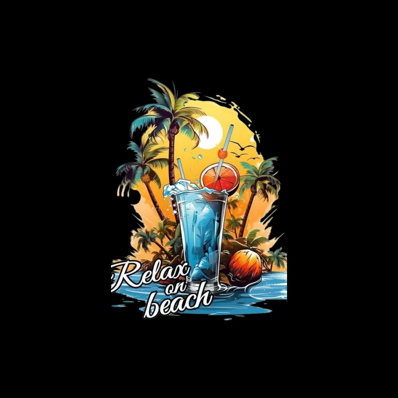 Beach Relaxation Cocktail iPhone Case