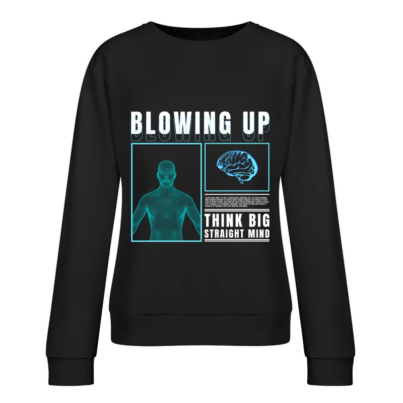 Denken groß und gerade Damen Pullover Sweatshirt