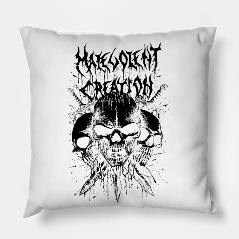 Malevolent Creation Throw Pillow