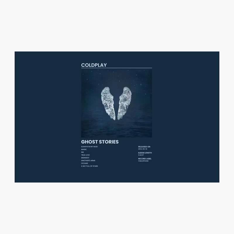Coldplay's Ghost Stories: Wings Over Starry Ocean Travel Mug