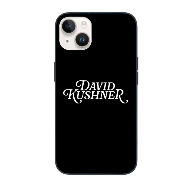 Retro Style White Text Typography Design iPhone Case