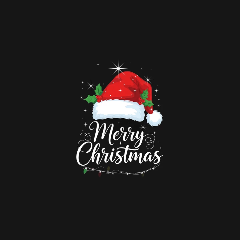 Merry Christmas Greeting with Santa Hat|Perfect Gift for Loved Ones|Holiday-themed christmas gift for her Male Long Sleeve T-Shirt