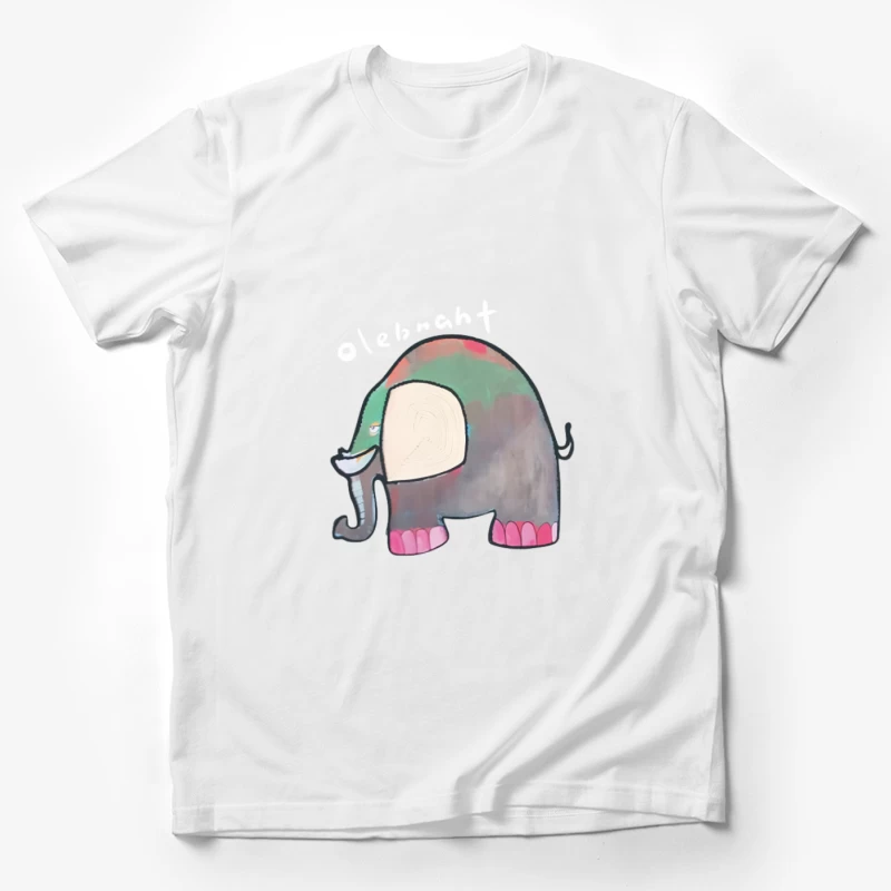 Éléphant de dessin animé coloré Homme T-Shirt