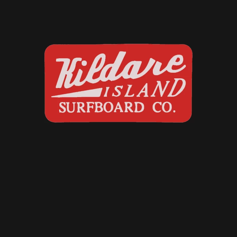 Vintage-Style Red Logo for Kildare Island Surfboard Company Female Long Sleeve T-Shirt