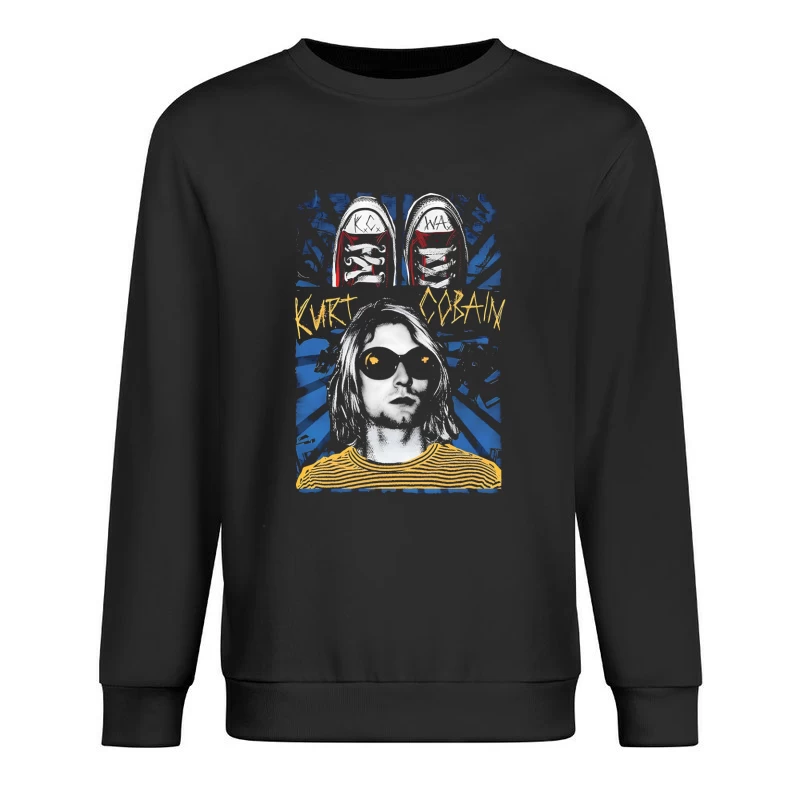 Kurt Cobain Retro Male Pullover Sweatshirt