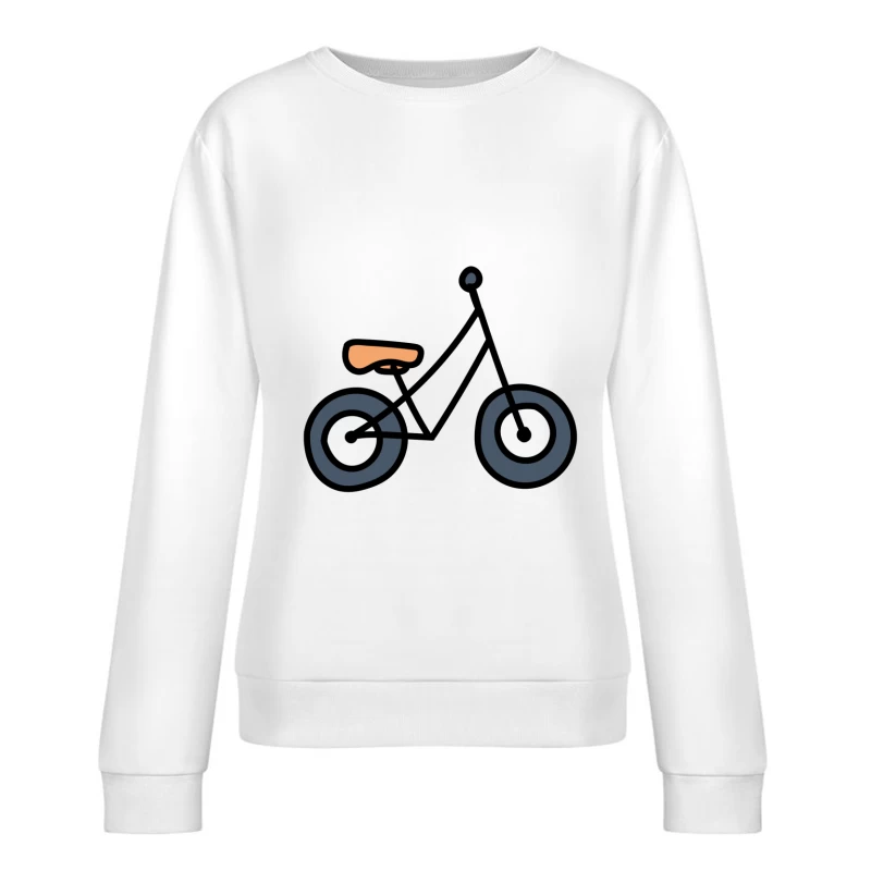 Illustration de vélo minimaliste Femme Sweat-shirt à enfiler