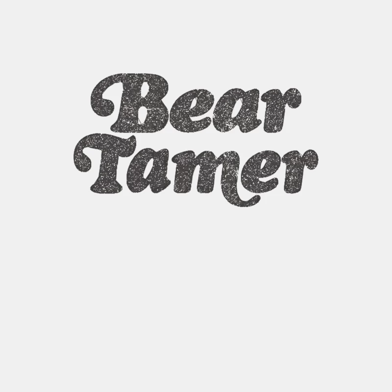 Bear Tamer  Faded Vintage Style Design (Black) Male Tank Top