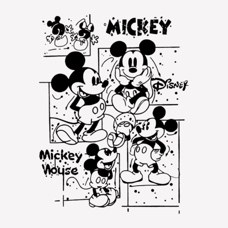 Mickey Mouse Zeichnung Damen T-Shirt