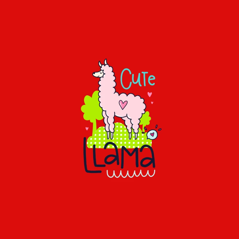 Lama mignon avec cœur Homme Débardeur