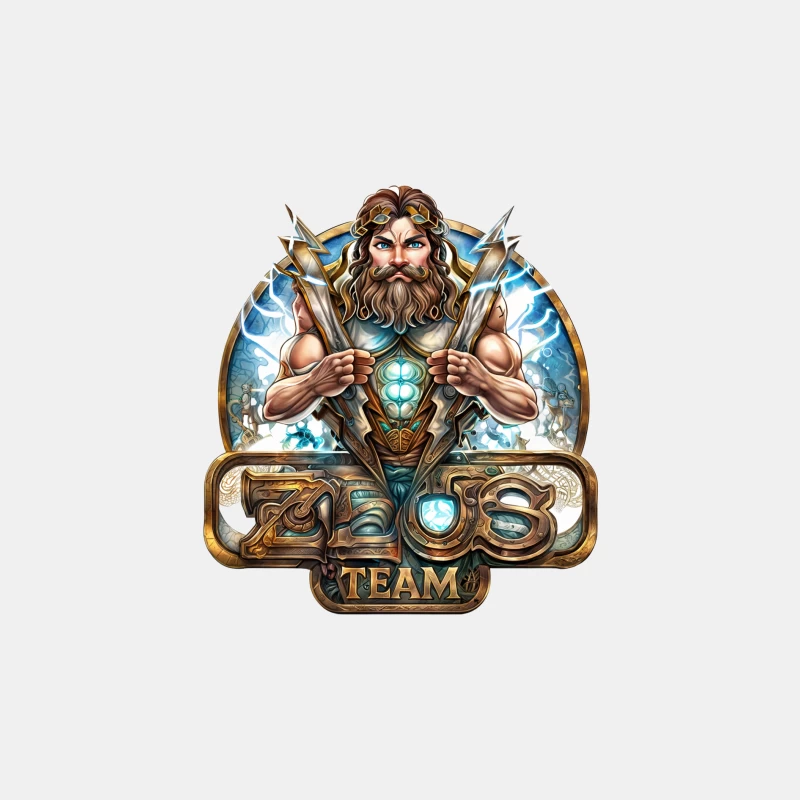 Zeus Team Logo Design Male Tank Top