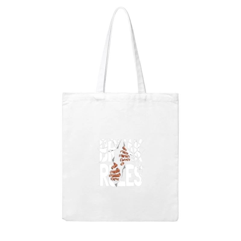 Break Rules Graphic Design Cotton Tote Bag