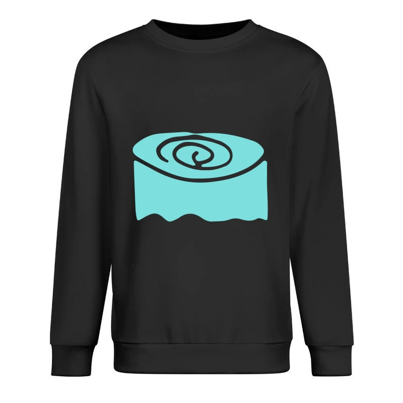 Illustration de rouleau en spirale bleu Homme Sweat-shirt à enfiler