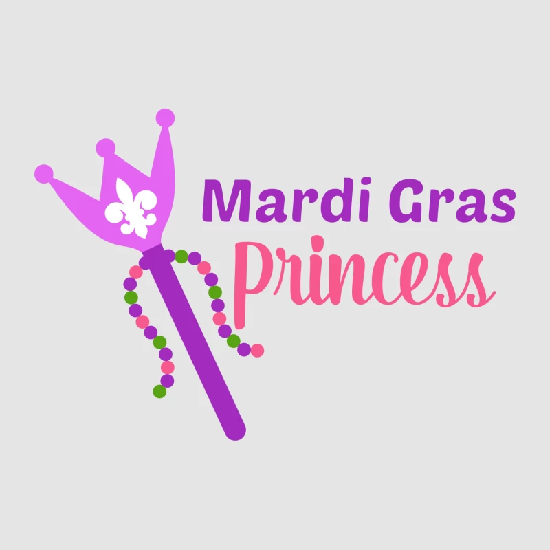 Logo de fête de Mardi Gras avec sceptre Homme Sweat à capuche