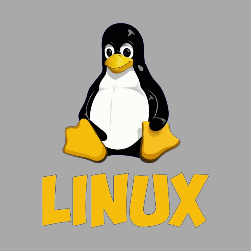 Tux: The Linux Operating System Mascot Logo Male Pullover Hoodie