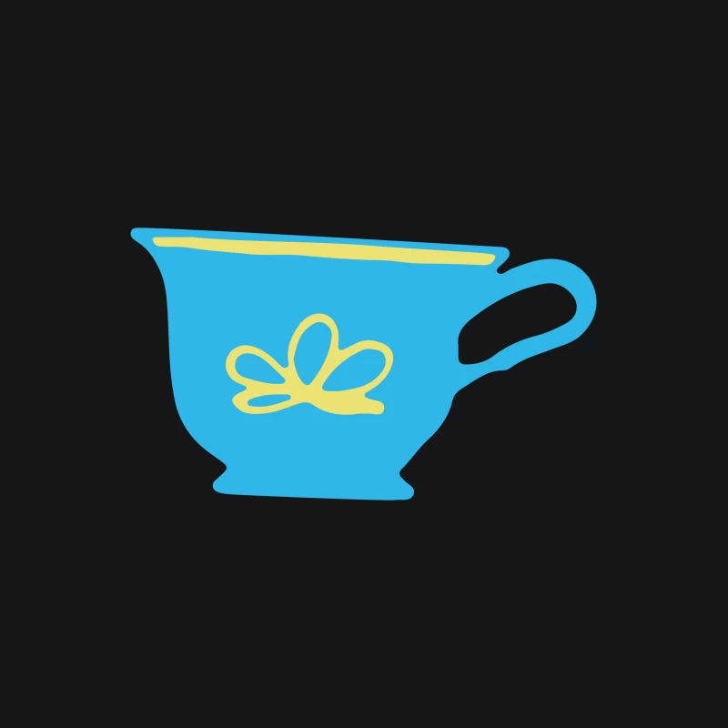 Tasse bleue avec motif déco Femme T-Shirt