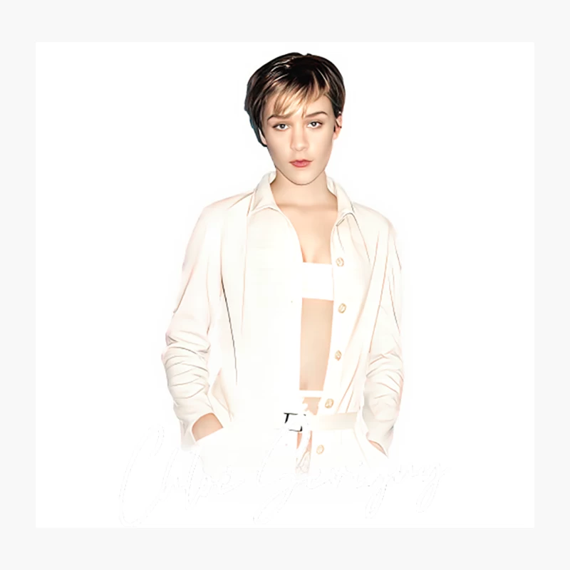Chloë Sevigny ---  90s Style Aesthetic Design Throw Pillow
