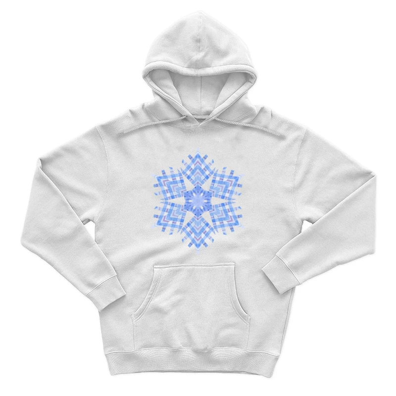 Flocon de neige aquarelle bleu Homme Sweat à capuche