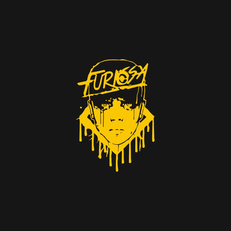 Furiosa Streetwear Logo: Urban Graffiti-Inspired Fashion Brand Design Desk Mat