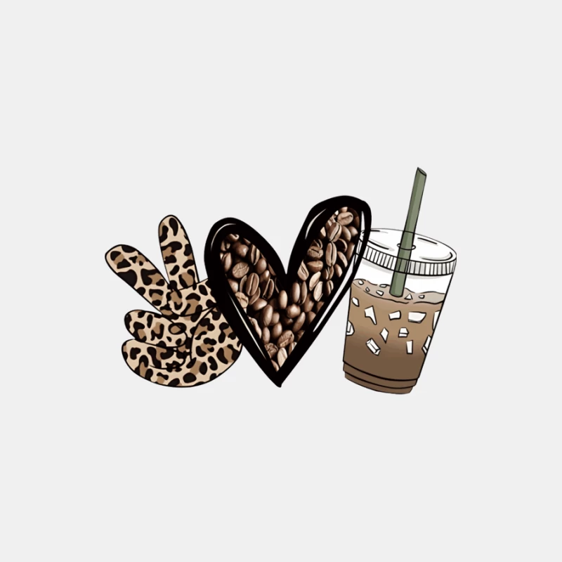 Frieden, Liebe und Eiskaffee Herren Tanktops