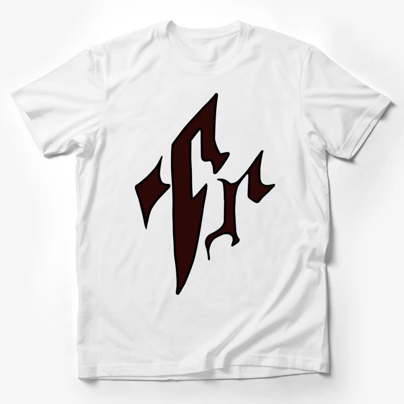 Abstraktes gotisches Muster Herren T-Shirt