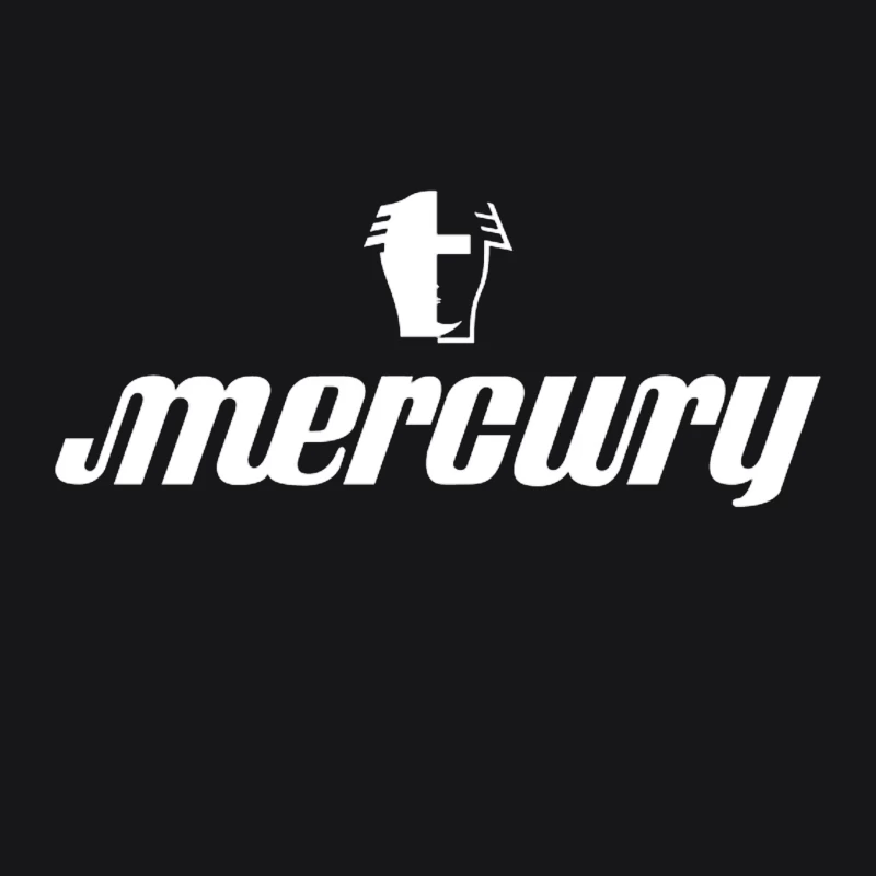 Mercury Automotive Logo Design Male Pullover Hoodie