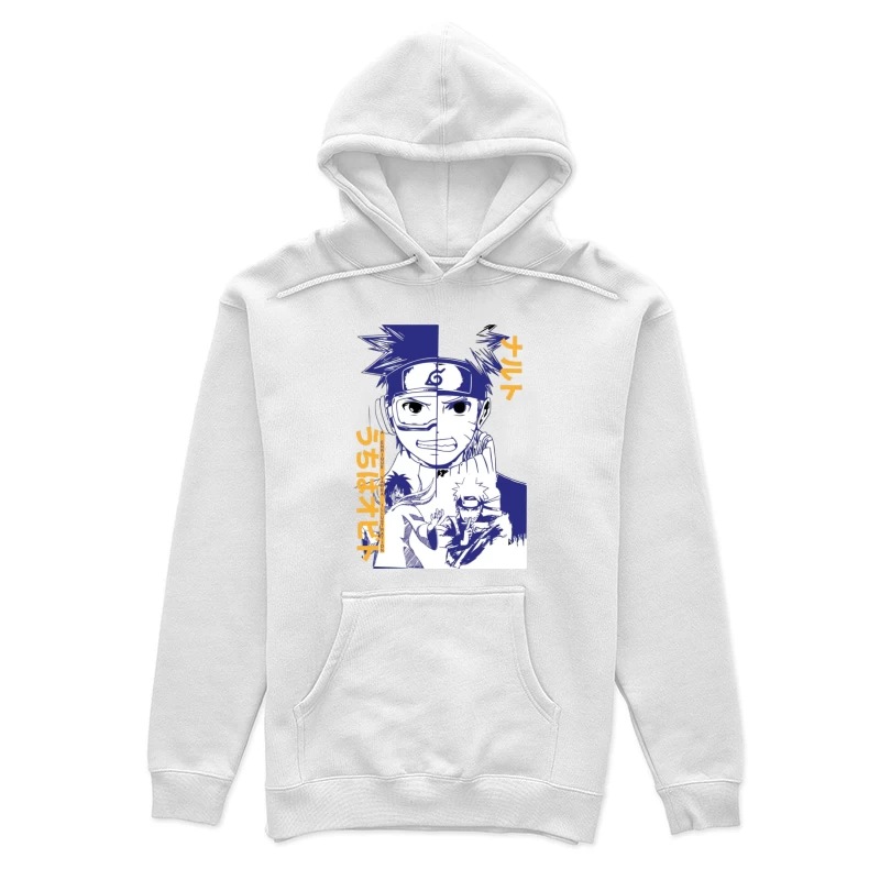 Naruto Doppelporträt Illustrationsdesign Damen Pullover Hoodie