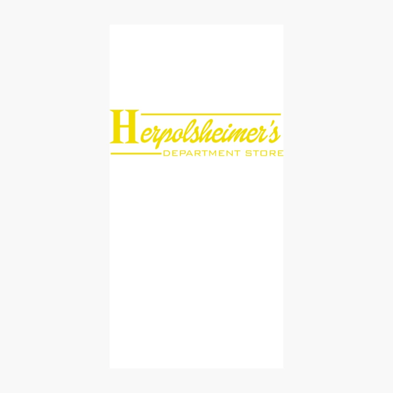 Vintage Yellow Herpolsheimer's Department Store Logo iPhone Case