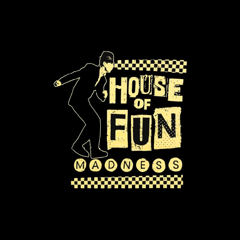 Madness - House of Fun Vintage Band Logo Design Tapestry