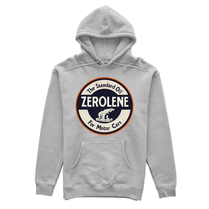 Vintage Standard Oil Zerolene Motor Oil Advertisement with Polar Bear Logo Female Pullover Hoodie