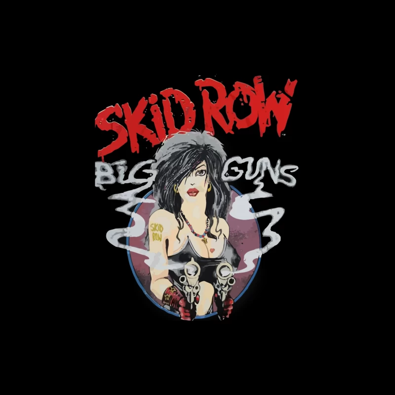 Skid Row Big Guns Vintage Rock Band Artwork Tapestry