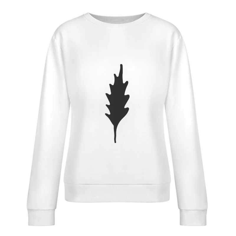 Silhouette de feuille de chêne Femme Sweat-shirt à enfiler