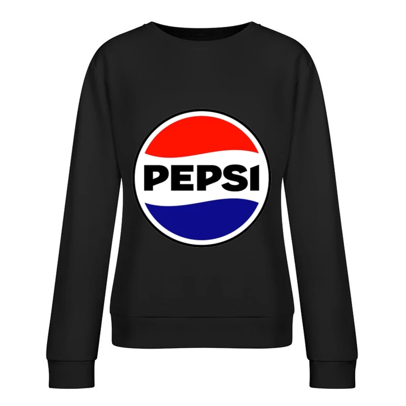 Classic Pepsi Cola Circular Logo Design Female Pullover Sweatshirt